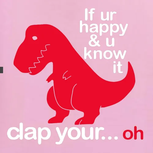 Vista 34 de Wild Bobby Sudadera con capucha unisex con estampado "If You're Happy and You Know it" de Dinausor