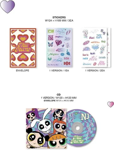 Vista 5 de NewJeans - Get Up [La Caja de Las Supernenas X NJ Box ver.] Álbum (Ver. A)