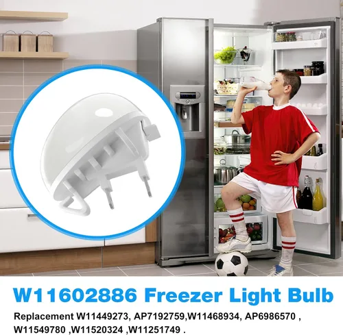 Vista 3 de JIOTAR W11602886 W11251749 Bombilla de repuesto para refrigerador Whirlpool Bombillas W11468934 W11449273 W11520324 AP6986570 W11549780