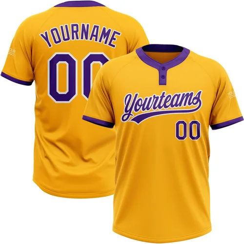 Vista 43 de Camisetas de béisbol personalizadas con dos botones, camisetas de sóftbol personalizadas con logotipo de nombre cosido para hombres, mujeres