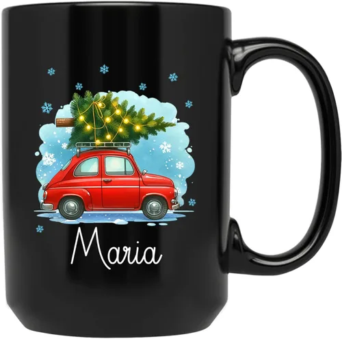 Vista 13 de Taza personalizada con nombre, diseño de muñeco de nieve con nombre, tazas de café de Navidad de muñeco de nieve, regalos personalizados para árbol