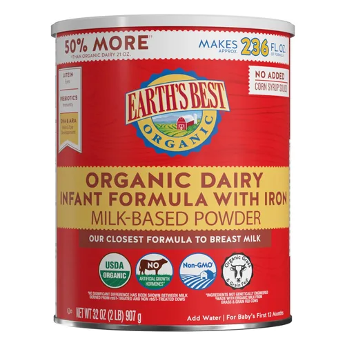 Vista 11 de Earth's Best Leche maternizada orgánica con hierro