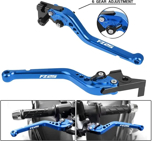 Vista 5 de Palancas Manillar Manetas de embrague de freno de motocicleta Accesorios Manijas Palancas para Yamaha FZ 25 FZ25 FZ-25 2017-2020