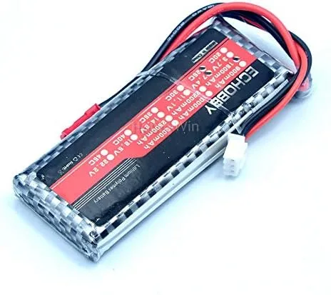 Vista 5 de 7.4V 2S 1500mAh 25C LiPO batería JST enchufe para RC modelo avión FPV Drone