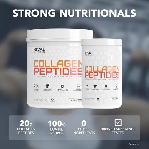 Vista 3 de RIVAL NUTRITION Péptidos de Colágeno 10.58 oz - 15 Serv.