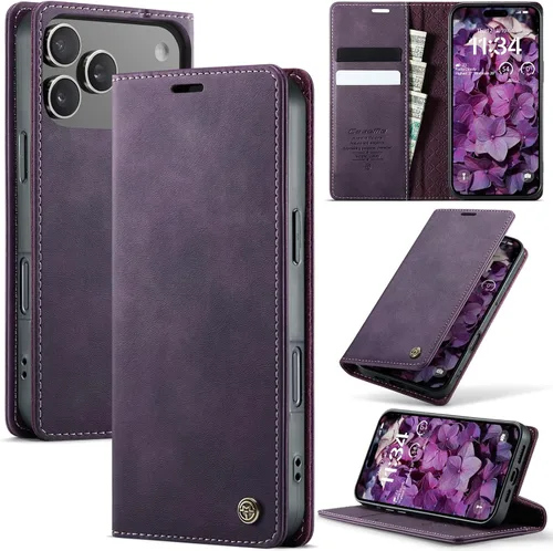 Vista 59 de Funda tipo cartera para Samsung Galaxy Z Fold 7 de piel con tarjetero y función atril, cierre magnético, bloqueo RFID, TPU a prueba de golpes, Negro