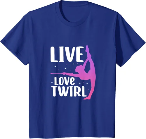 Vista 40 de Camiseta Twirl Baton Twirling Twirler Majorettes, Negro