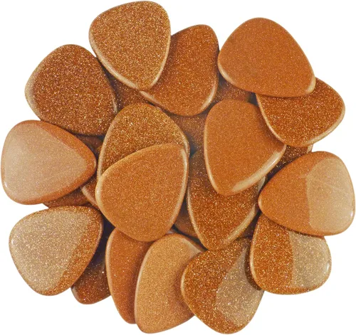 Vista 69 de Púa de Guitarra o Bajo de Piedra Amatista - Calibre Ultra Pesado de 3.0 mm - Forma 351 - Púa Exótica Artesanal de Gema Especial - 1 Paquete