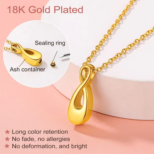 Vista 69 de FindChic Collares personalizados con urna para cenizas, barra vertical, gato, luna, reloj de arena, garra de perro, acero inoxidable, chapado en oro