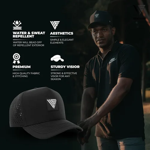 Vista 3 de Urban Effort Hydro Performance Hat-Water-Resistant Baseball Cap-Men and Women-Great Snapback for Golf, Adventure,Lake,Workout
