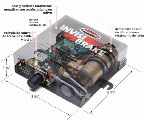 Vista 6 de Sistema de frenado de apoyo Roadmaster 8700 Invisibrake con sistema de desenganche de emergencia se ajusta a vehículos remolcados con frenos