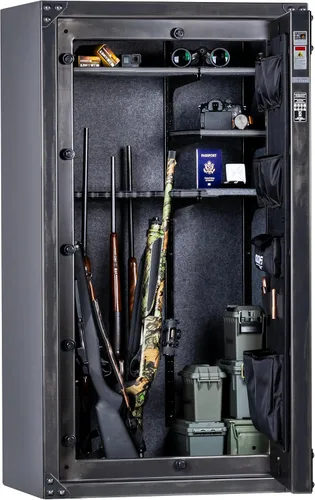 Vista 3 de Kodiak Caja fuerte para armas de casa para rifles y pistolas KSX5933 de Rhino Metals con nuevo sistema de seguridad SafeX 41 pistolas largas y 6