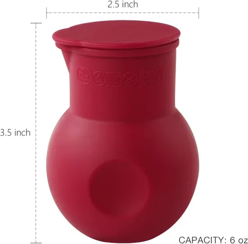 Vista 3 de Webake Olla de silicona para derretir y verter chocolate para microondas, calentador de mantequilla de caramelo para molde, salsa de calor, jarabe