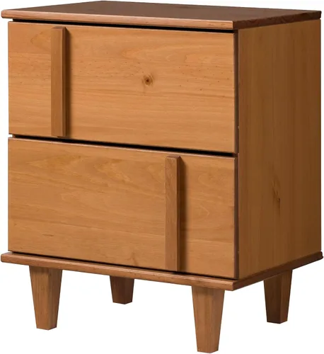 Vista 7 de Walker Edison Sprague - Mesita de noche contemporánea de madera maciza con cajón, 20 pulgadas, caramelo