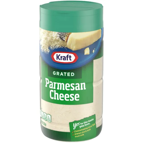 Vista 4 de Kraft Coctelera de queso parmesano 100% rallado (botella de 8 oz)
