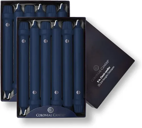 Vista 64 de Colonial Candle Handipt Collection - Vela cónica sin perfume, color blanco, 6 pulgadas, paquete de 12, hasta 4 horas de combustión