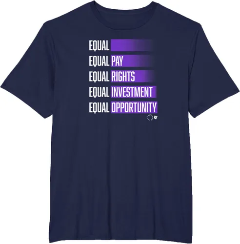 Vista 7 de USWNTPA - Equal - Fight For Equality - Camiseta de fútbol de Estados Unidos, Azul