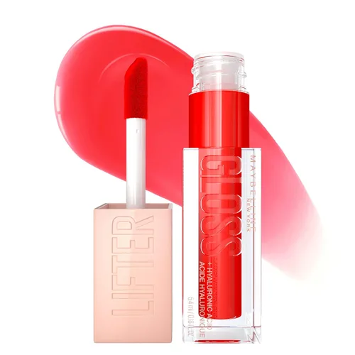 Vista 17 de Maybelline Lifter Gloss, Brillo de Labios Hidratante con Ácido Hialurónico, Alto Brillo para Labios Más Llenos, Perla, Perla Plateada Transparente