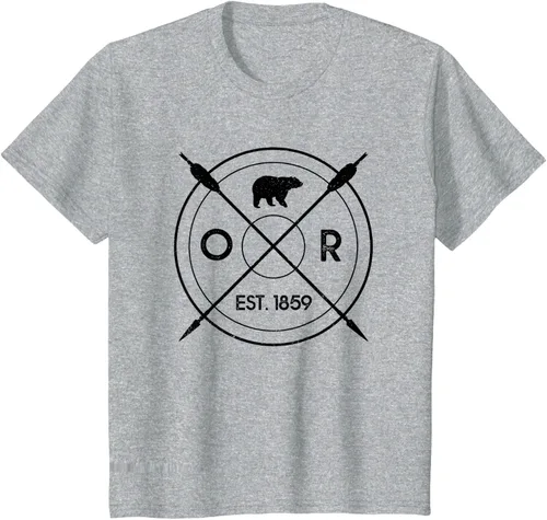 Vista 41 de Oregon Beaver State Bear OR Est. 1859 - Camiseta de regalo, gris, S