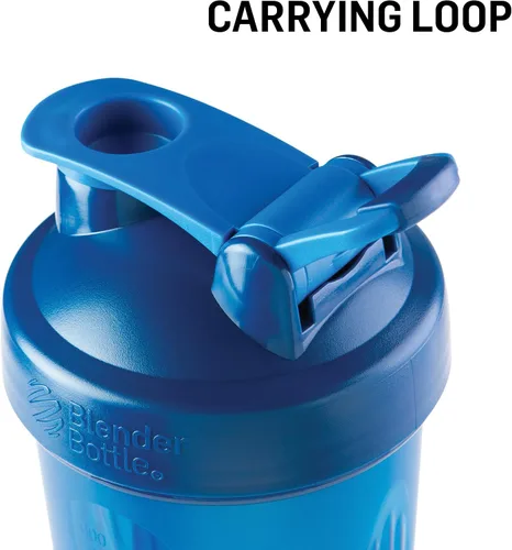 Vista 5 de BlenderBottle Botella mezcladora clásica con tapa de bucle, pack de 2, 28 onzas, todo en rosa y coral