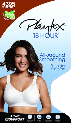 Vista 7 de Playtex Comfort-Flex sostén sin alambre, sin costuras, de 18 horas, para mujer