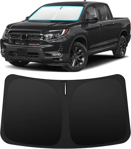 Vista 150 de INSAUTO Accesorios para parasol de parabrisas de ajuste personalizado para Acura RDX 2019-2026, parasol plegable para ventana delantera, reflector