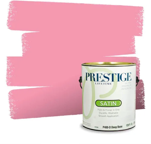 Vista 291 de Prestige Paints Pintura exterior e imprimación en uno, 1 galón, plano, coincidencia comparable de Valspar* Amber Rose*