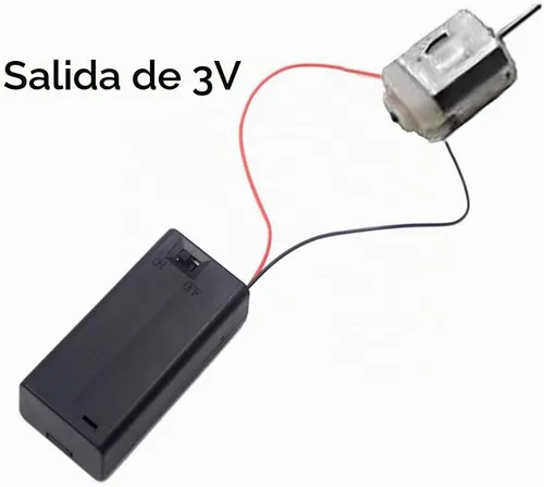 Vista 6 de 5 soportes de batería AA con interruptor, 2 fundas de batería AA de 1.5 V con cables e interruptor de encendido/apagado (paquete de 5)