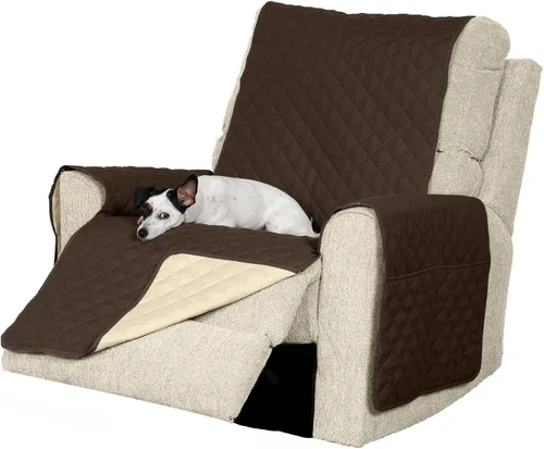 Vista 14 de Furhaven - Funda para muebles de sala de estar para perros y gatos, protector reversible de dos tonos, resistente al agua, lavable, color gris