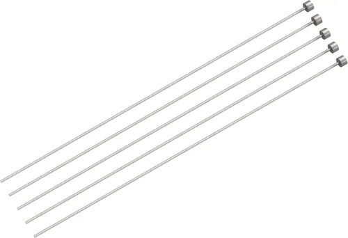 Vista 6 de uxcell Pasadores eyectores rectos, 0.118 in (1/8 ") de diámetro. Punzón de punta redonda de acero 65Mn 200 mm (8") de largo para mantenimiento
