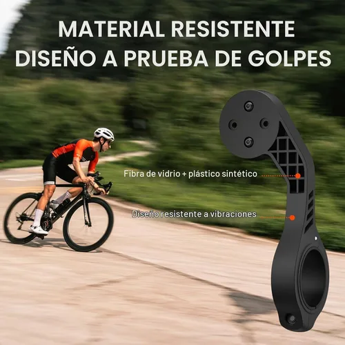 Vista 5 de CooSpo Soporte frontal MT5 para computadora de bicicleta, compatible con Garmin, adaptador de montaje para computadora de bicicleta para manillar