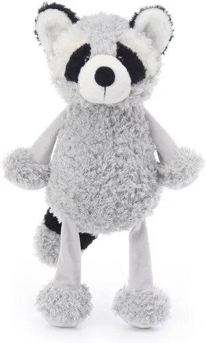 Vista 6 de Apricot Lamb Juguetes de peluche de mapache gris suave de 9 pulgadas