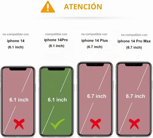 Vista 2 de KIHUWEY Funda tipo cartera para iPhone 14 Pro con soporte para tarjetas Negro