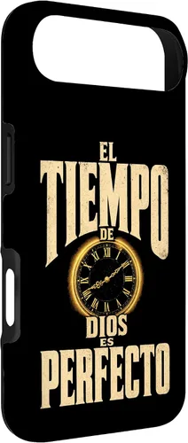 Vista 2 de Fe Cristiana El Tiempo De Dios ES Perfecto Vintage Clock Case for iPhone Air
