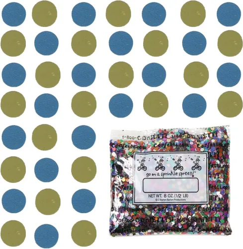 Vista 183 de Confetti Circle 1/4" Negro, Azul Marino Combo - 2 bolsas de media onza (1 oz) (8550/9971)