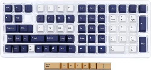 Vista 3 de EPOMAKER Rudy Juego de teclas completas de 135 teclas de perfil OEM de doble disparo PBT para teclado mecánico, compatible con interruptores