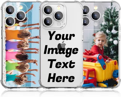 Vista 30 de Funda de teléfono con foto personalizada para iPhone 14 de 6.1 pulgadas, funda de TPU suave personalizada con absorción de golpes para iPhone 14