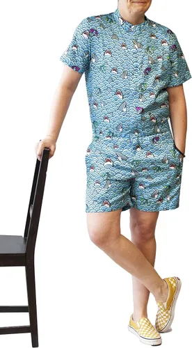 Vista 2 de Funny Guy Mugs Mens Romper - Premium Adult Jumpsuit With Zippered Pockets