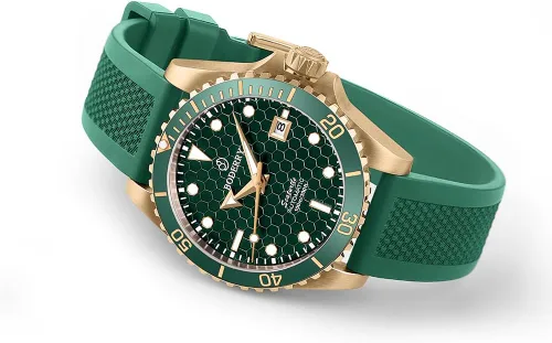 Vista 5 de BODERRY Relojes de buceo automáticos japoneses originales para hombre, caja de bronce con cristal de zafiro, reloj de pulsera mecánico impermeable