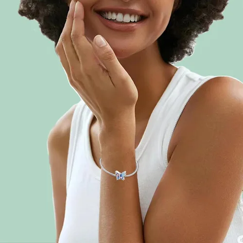 Vista 44 de LNQOBU Happy Life - Colgante para pulseras de abalorios, plata de ley 925 para mujer (con un espaciador de cuentas)