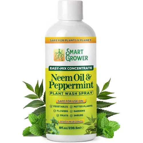 Vista 14 de Aerosol de aceite de neem para plantas con aceite de menta, para plantas de interior y exterior, jardines y plantas de interior, recambio
