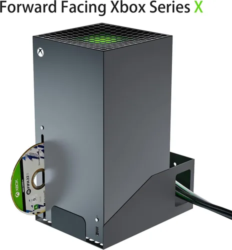 Vista 2 de Funturbo Xbox Series X Wall Mount - Metal Wall Mount with Ventilation Design for Xbox Series X