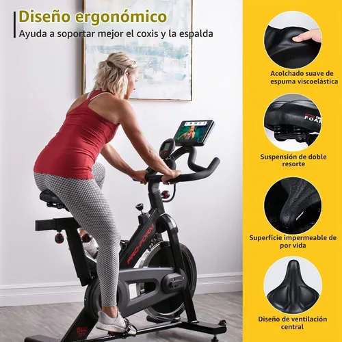 Vista 3 de DAWAY C50 - Asiento de bicicleta cómodo de gran tamaño, repuesto extra ancho con cojín de espuma viscoelástica para hombres y mujeres, cómodo