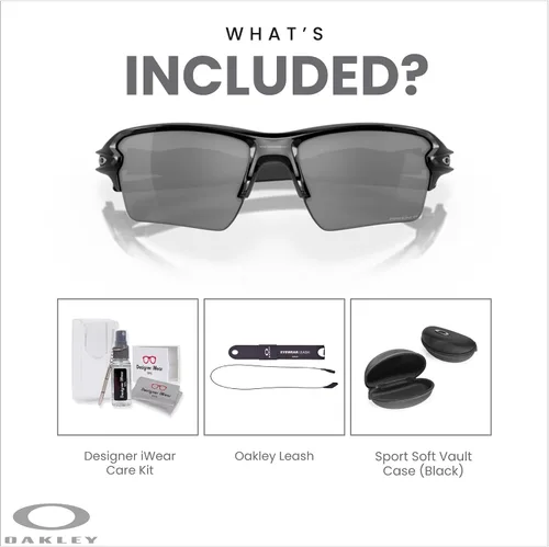 Vista 3 de Oakley Flak 2.0 XL OO9188 - Gafas de sol para hombre + correa + kit de cuidado de diseñador iWear