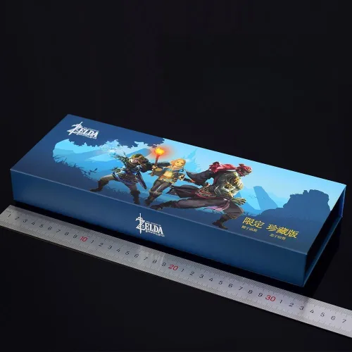 Vista 5 de Superbuybox Legend of Zelda Link Arma Espada Daga Sheild Figura de acción Colección de Juego Decoración de Escritorio Habitación Mochila Colgante