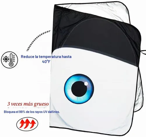 Vista 4 de Gven Parasol para Parabrisas para Tesla Modelo Y/3 Accesorios 2025 Protector de Ventana Delantera de Coche 100% Opaco Protección UV de Doble Cara
