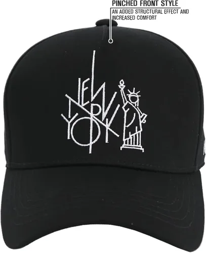 Vista 2 de Flipper NY NYC - Gorra de béisbol ajustable con logotipo de la estatua de la libertad de la ciudad de Nueva York