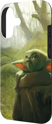 Vista 2 de Star Wars The Mandalorian The Child Grogu in the Forest Art - Carcasa para iPhone 17