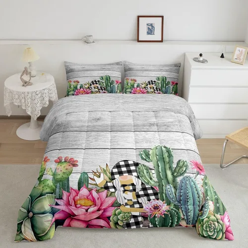 Vista 8 de Erosebridal Juego de edredón vintage de abeja para mujer, juego de ropa de cama rústica de margaritas tamaño individual, relleno de edredón de abeja