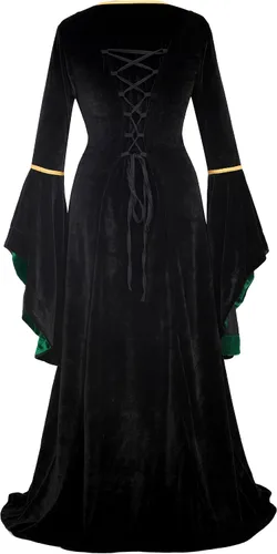 Vista 3 de Zhitunemi Renaissance Costumes for Women Dress Medieval Costume Womens Halloween Dress - Fairy Renaissance Festivals & Fairs